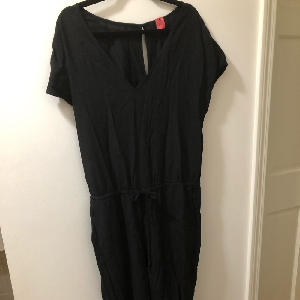 J.Crew black short sleeve jumpsuit